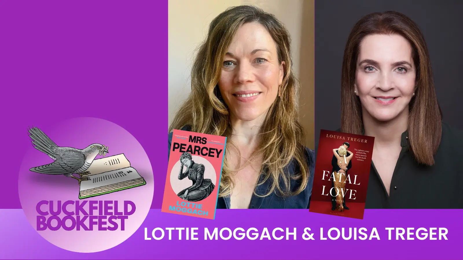 Lotties Moggach and Louisa Treger at cuckfield bookfest 2026