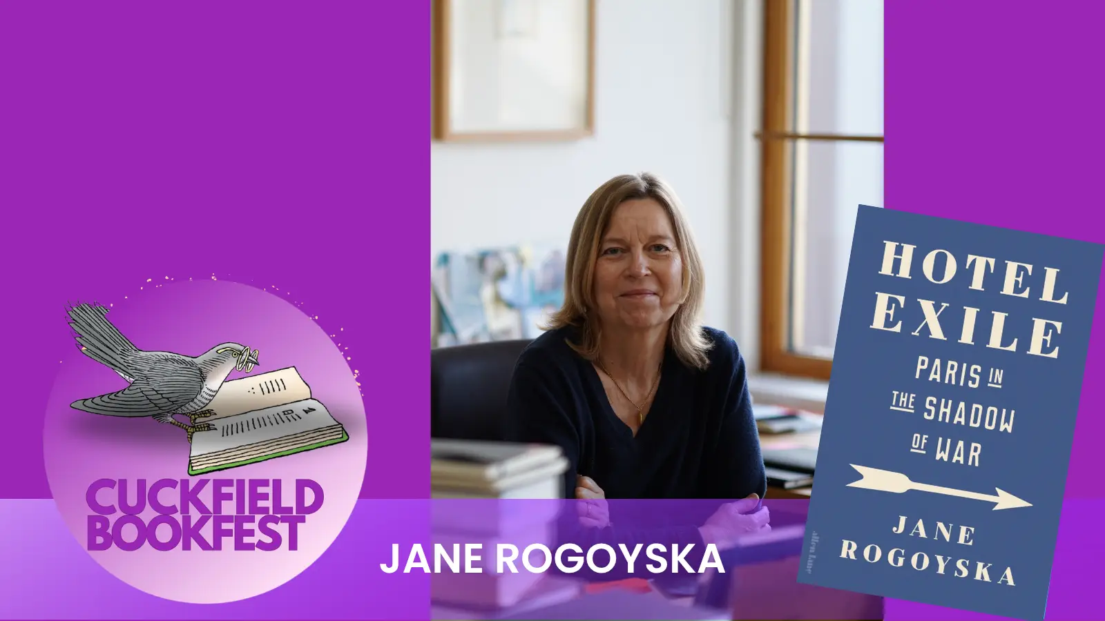 Jane Rogoyska author at Cuckfield Book festival 2026